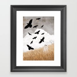 Walter and The Crows Framed Art Print