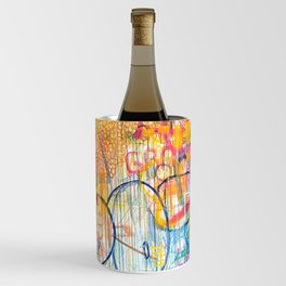 Graffiti Spray Paint Modern Abstract  Wine Chiller