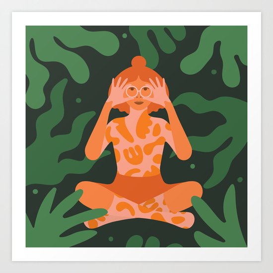In the Garden Art Print