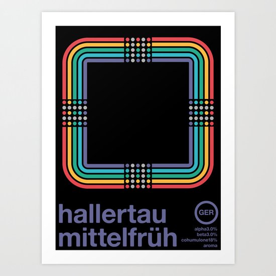 hallertau mittelfruh noble hop Art Print