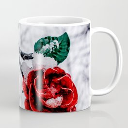 Metal red rose Coffee Mug