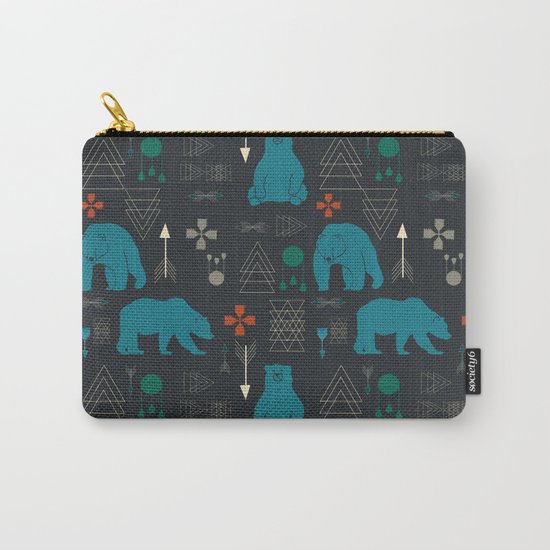 Tribal Bear Carry-All Pouch