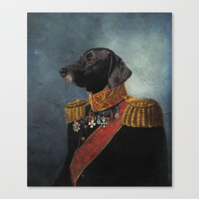General Pup Canvas Print