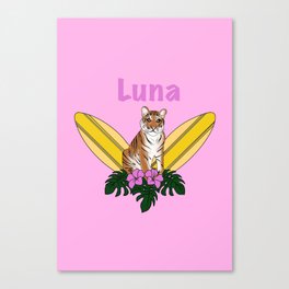Luna T-shirt  Canvas Print