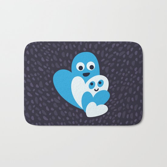 Happy Hearts Family Bath Mat