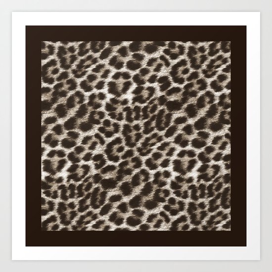 Snow Leopard Art Print