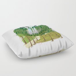 Mountains & Valleys.  Floor Pillow