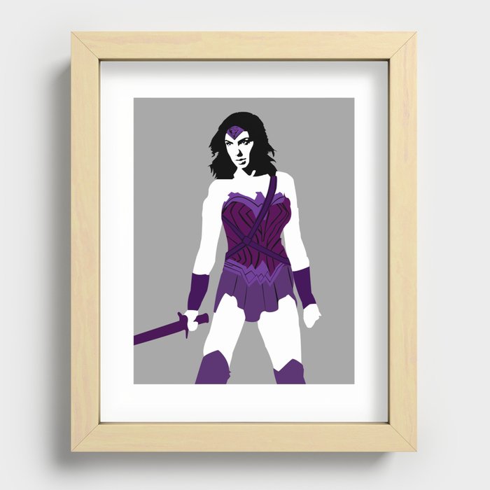 Purple Hero Recessed Framed Print