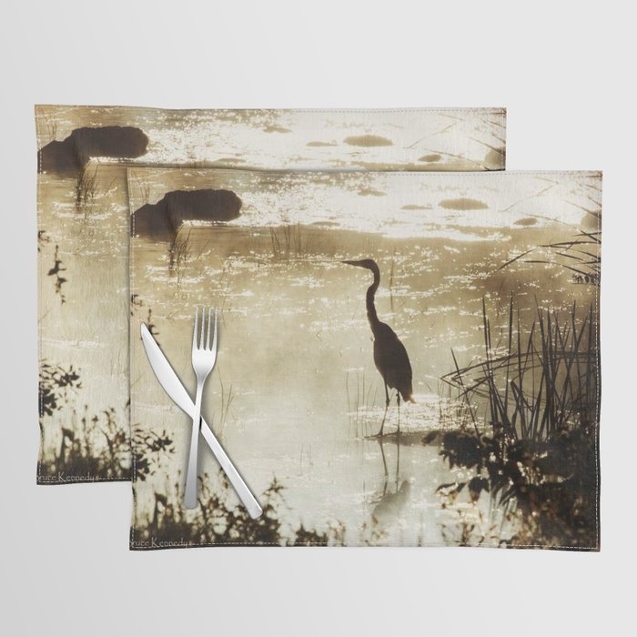 Great Blue Heron in Meadow Placemat