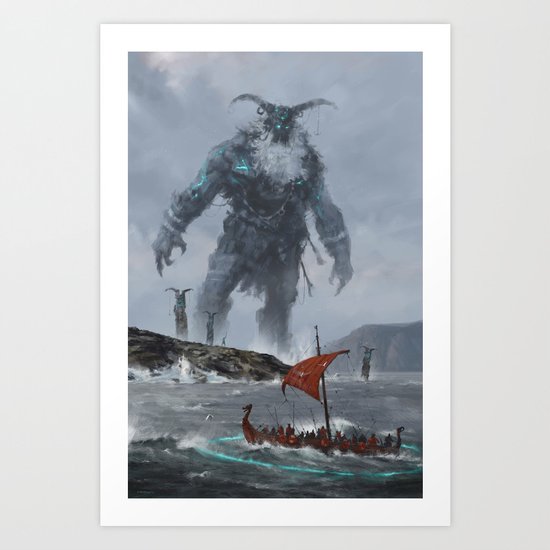 at the edge of the world Art Print