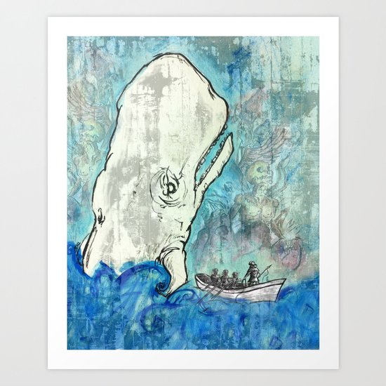 White Whale Art Print