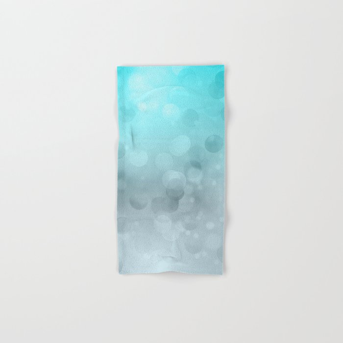 Aqua Turquoise Grey Soft Gradient Bokeh Lights Hand & Bath ...