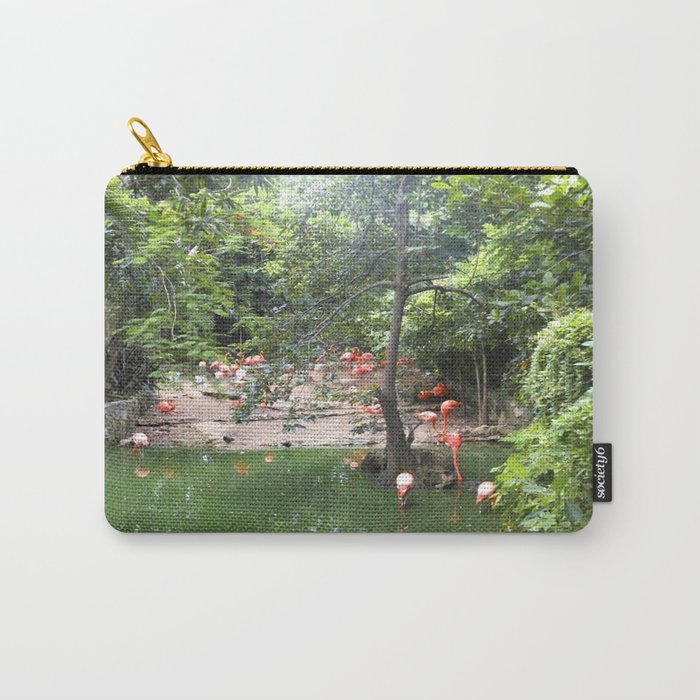 Flamingos Carry-All Pouch