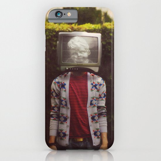 This TV haze sucks me through. I watch the world from the inside iPhone & iPod Case