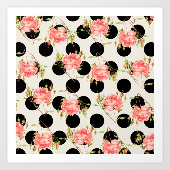 MIXED FLORAL Art Print