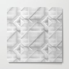 Unfold 3 Metal Print | Minimalism, Texture, Geo, Sculpture, Polygon, Paper, 3D, Graphicdesign, Sturcture, Digital 