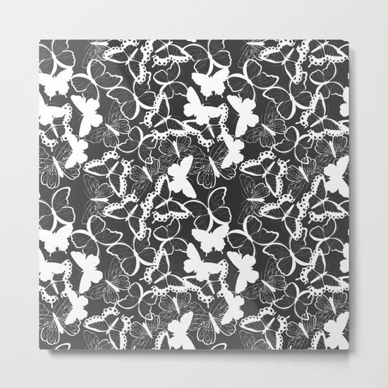 Butterfly pattern 011 Metal Print