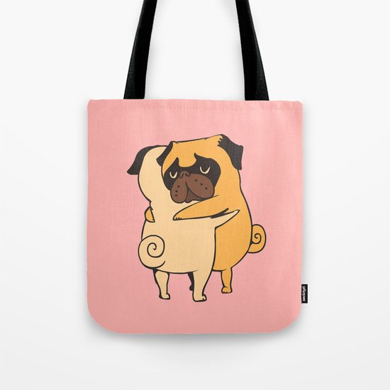 pug tote bag pug hugs tote bag by huebucket society6 pug tote bag pug hugs tote bag by huebucket society6