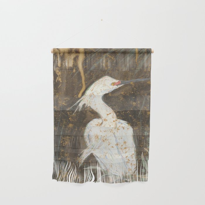 Snowy Egret Wall Hanging