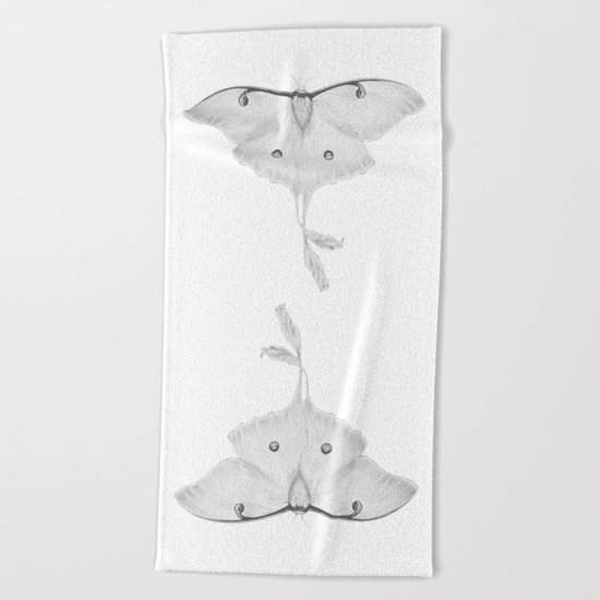 Luna Moth Beach Towel