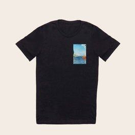 Red Boats, Argenteuil (1875) by Claude Monet T Shirt