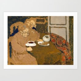 Two Women Drinking Coffee, 1893 by Edouard Vuillard Art Print