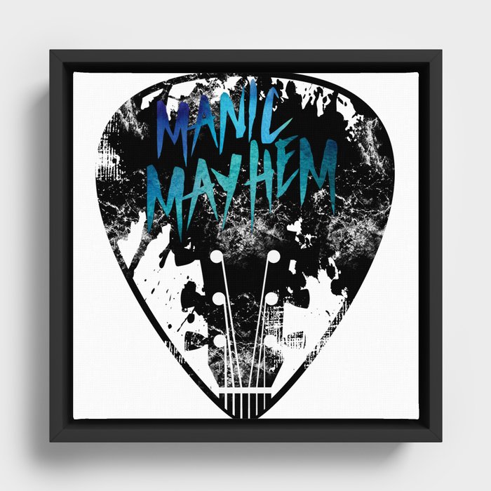 Manic Mayhem logo Framed Canvas
