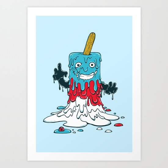 Mr Melty Art Print