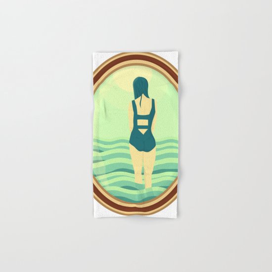 Blue Nostalgia Hand & Bath Towel