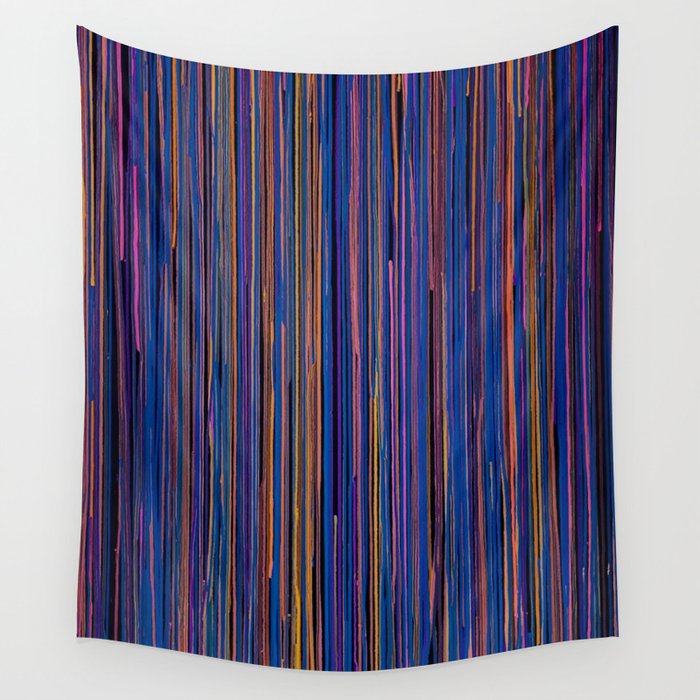 Color Drip Purple Wall Tapestry