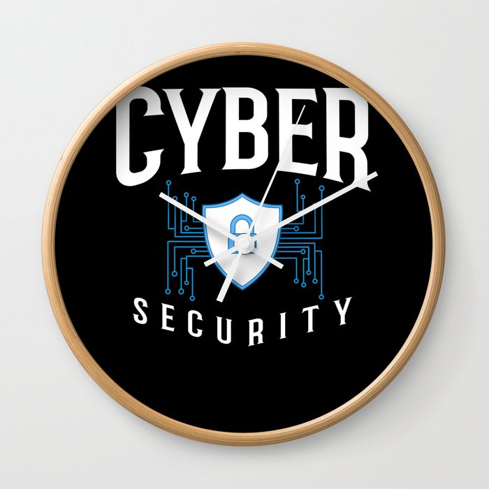 Cyber Security Analyst Engineer Computer Training Wall Clock