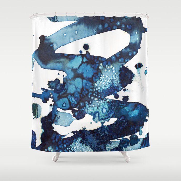 A beautiful spring morning on the beach. Shower Curtain