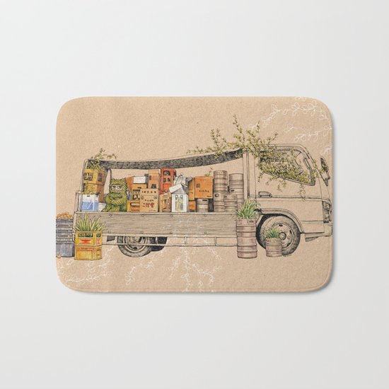 Green Invasion Bath Mat