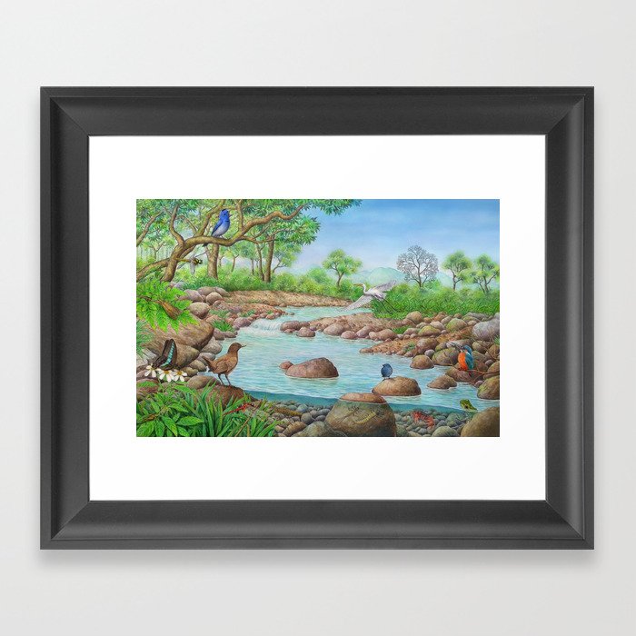  river  Framed Art Print
