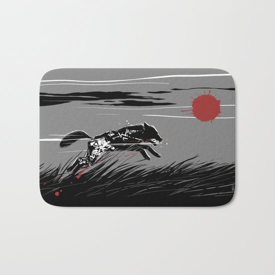 Mecha Wolf Bath Mat