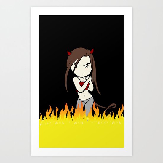 Démon Art Print