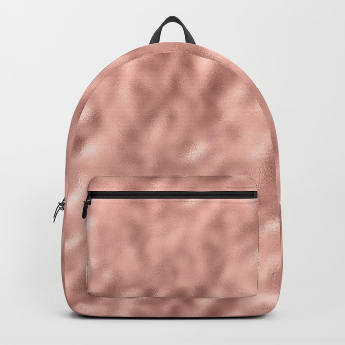 Rose Gold Metallic Shimmer Backpack