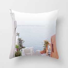 Dreamy Santorini Oia #2 #wall #art #society6 Throw Pillow