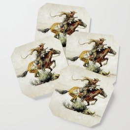 “Winchester Horse and Rider” by Philip R Goodwin Coaster