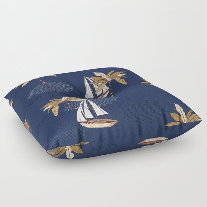 Island Sailing Floor Pillow