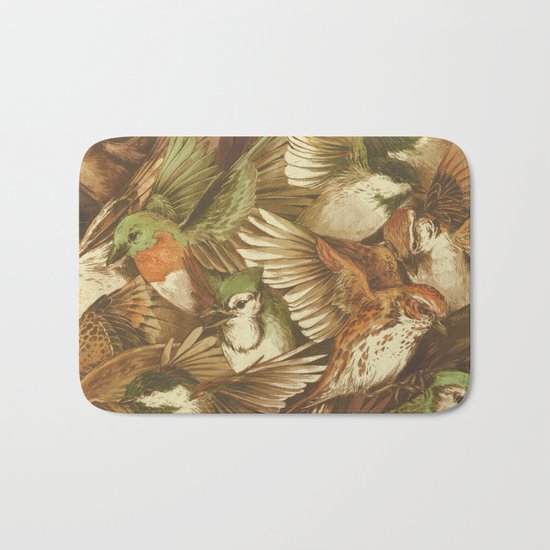 Red-Throated, Black-capped, Spotted, Barred Bath Mat