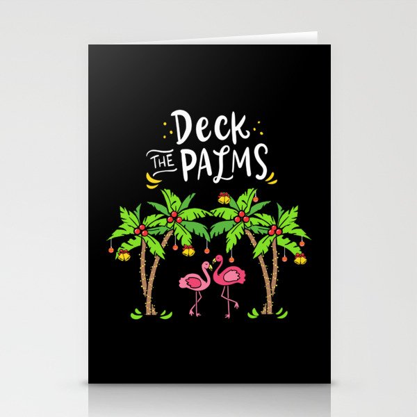 Deck The Palms For Christmas Stationery Cards
