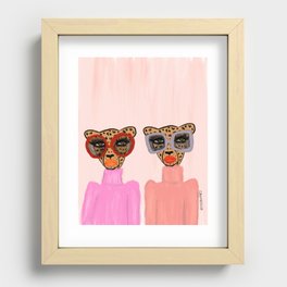 Two Cheetahs Recessed Framed Print