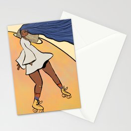 Skating on Saturn Stationery Cards