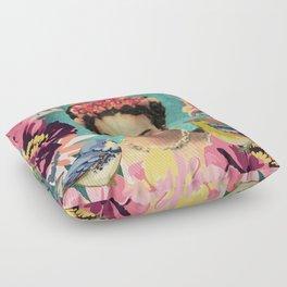Frida Kahlo Bubble Gum Floor Pillow