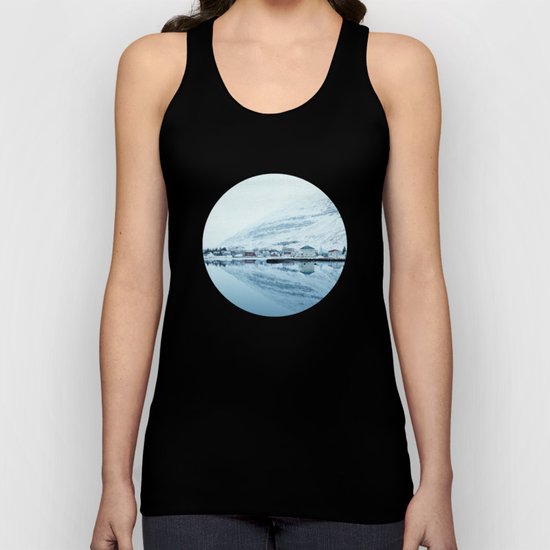 Houses by the water reflect Unisex Tank Top