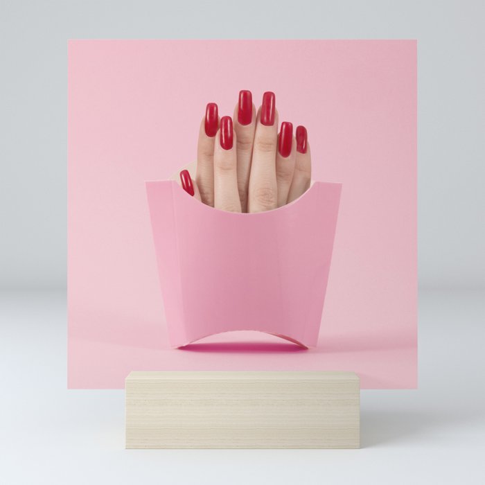 Finger fries Mini Art Print
