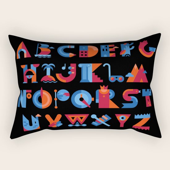 Alphabet Rectangular Pillow