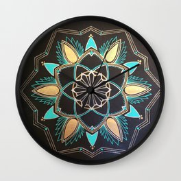 Kateri -Mandala Wall Clock | Illustration, Nature, Abstract, Pattern 
