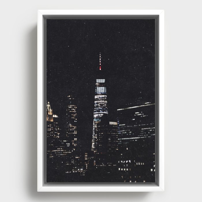 Lights of NYC | New York City Minimalism Framed Canvas